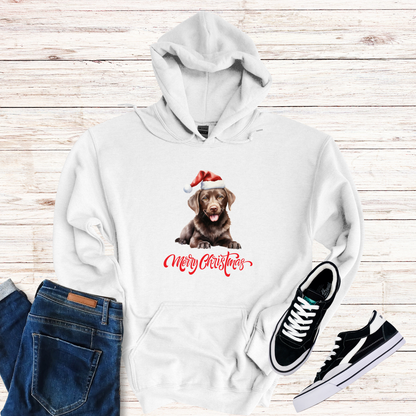 Chocolate Labrador Christmas Hoodie