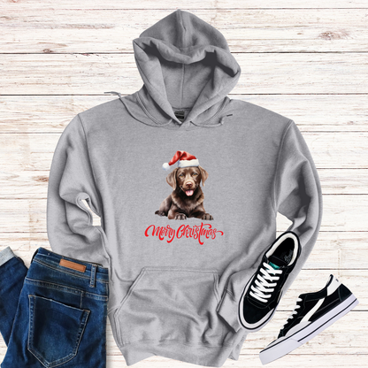 Chocolate Labrador Christmas Hoodie