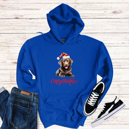 Chocolate Labrador Christmas Hoodie