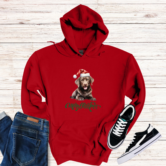 Chocolate Labrador Christmas Hoodie