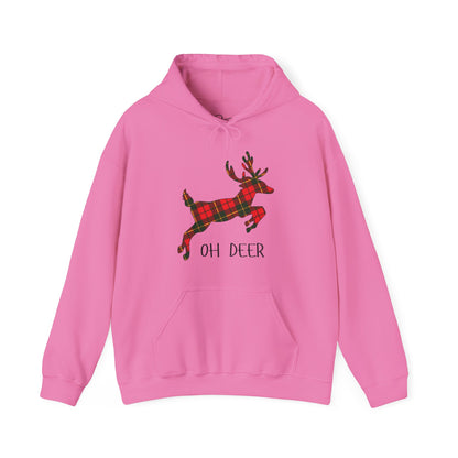 Tartan Oh Deer Christmas Hoodie