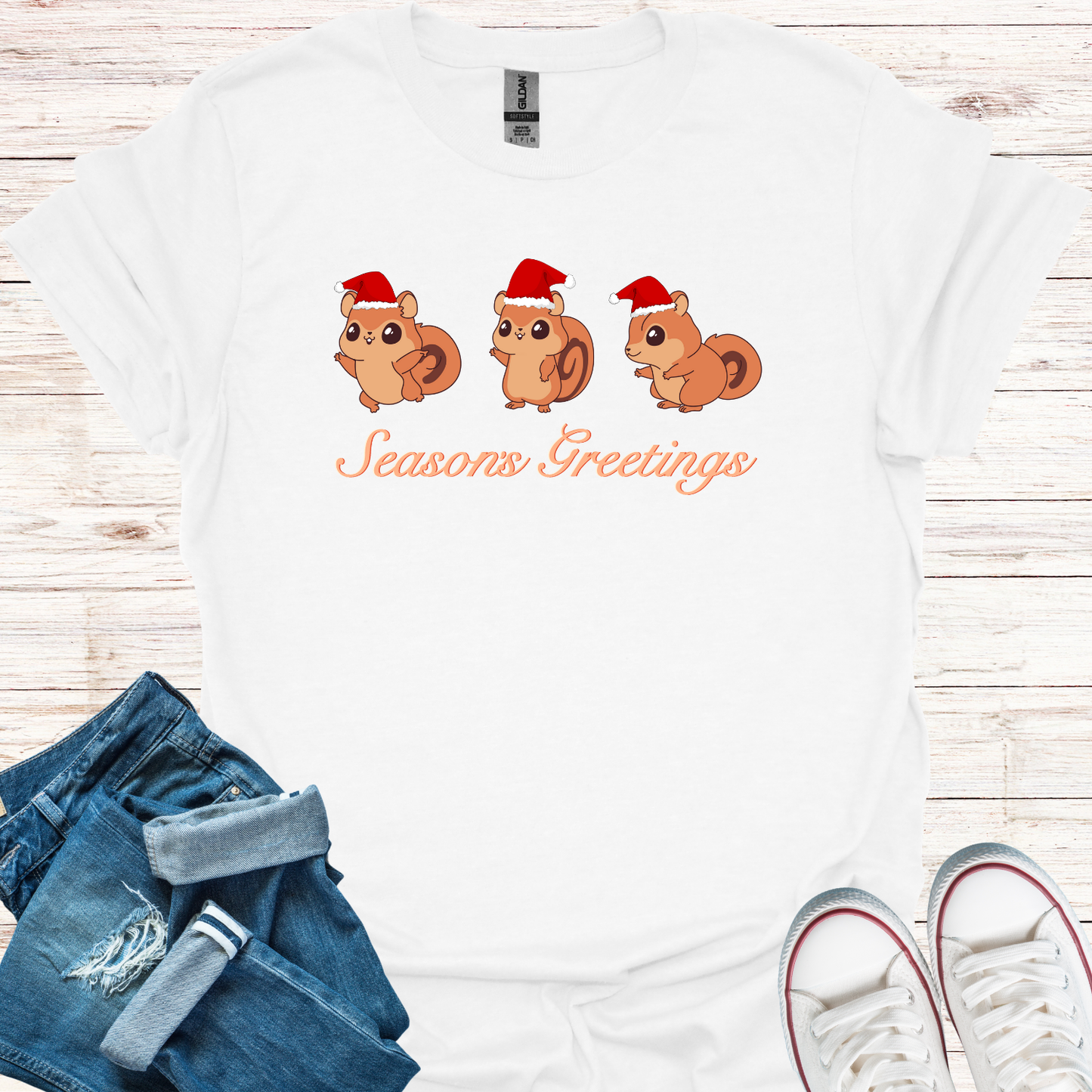 Christmas Chipmunks T-Shirt