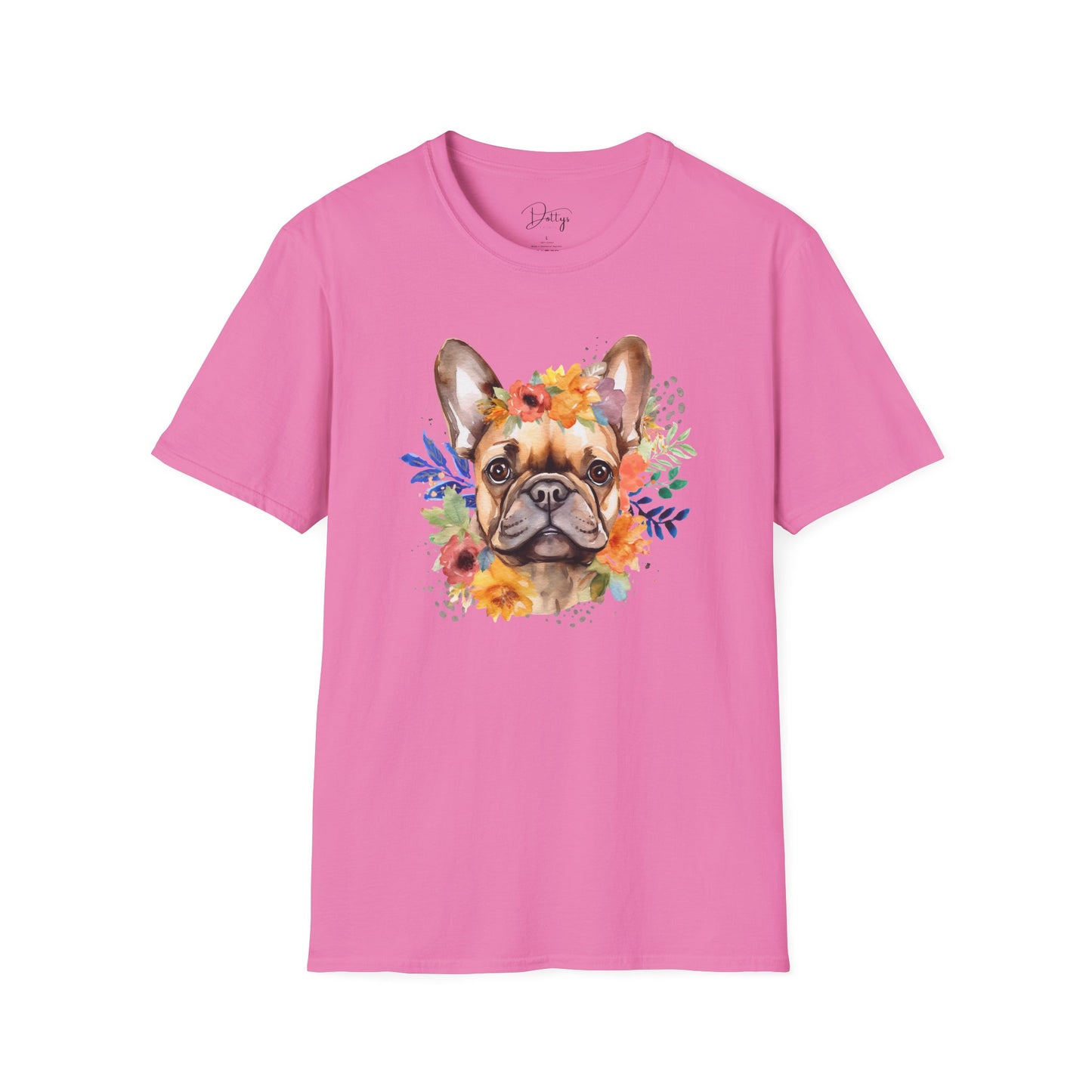 Flowery Frenchie T-Shirt