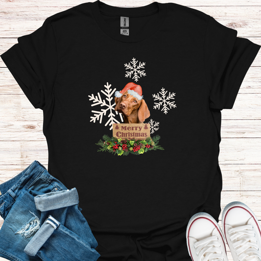 Merry Christmas Dog T-Shirt