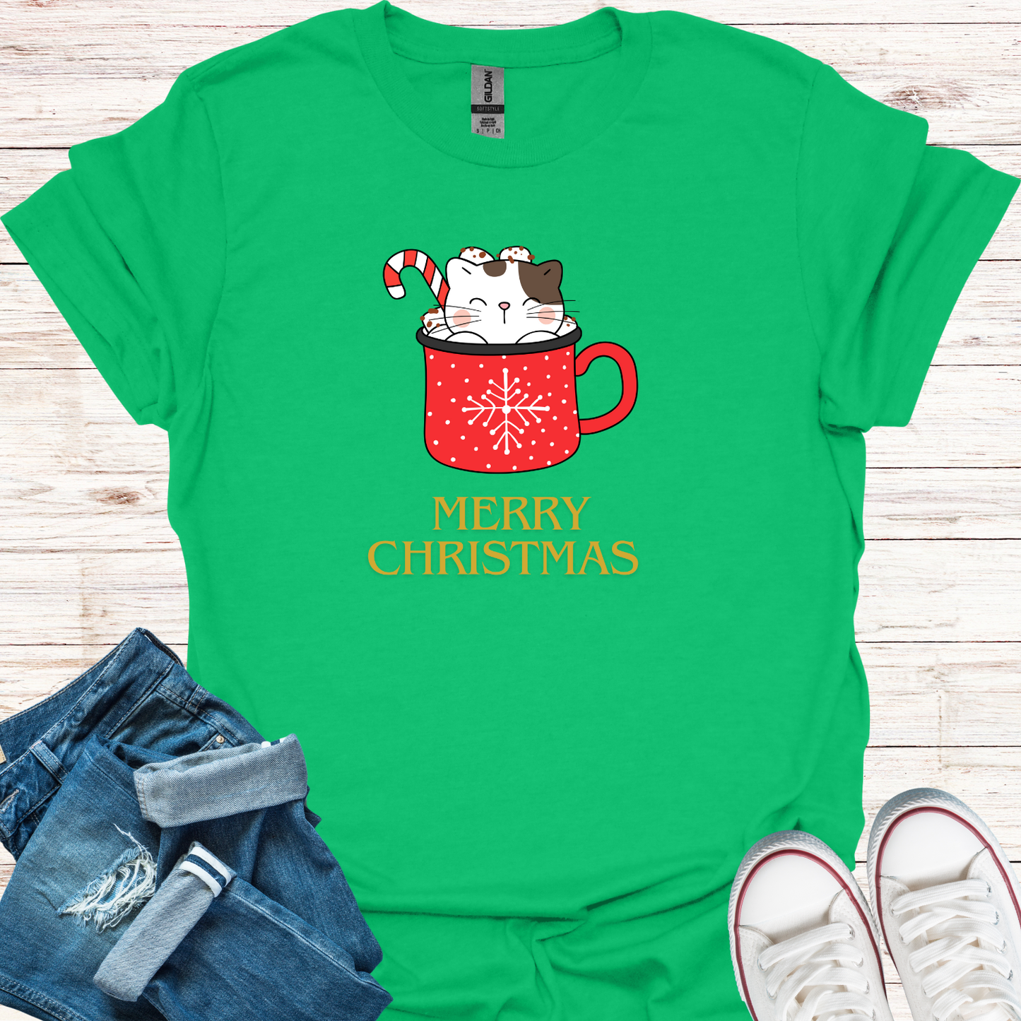 Festive Cat T-Shirt