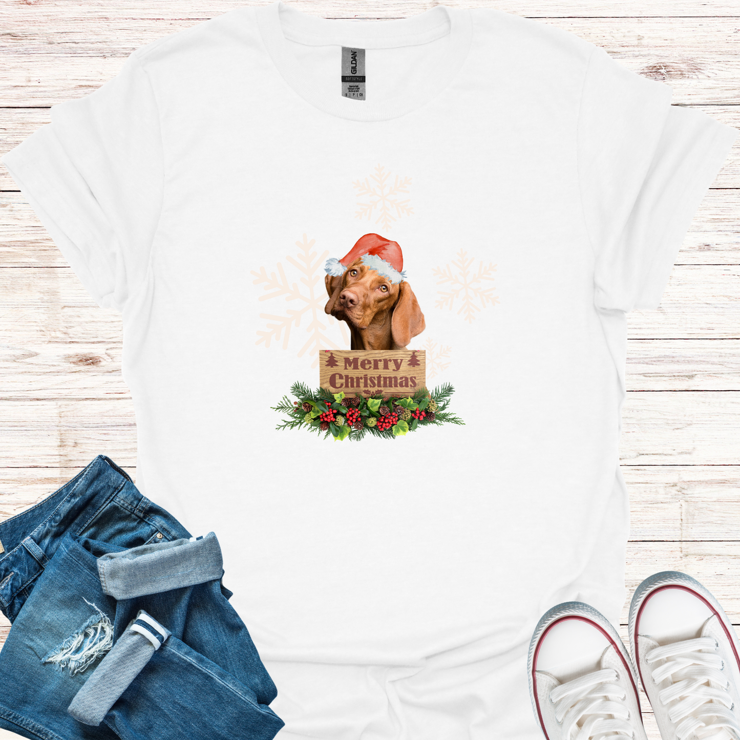 Merry Christmas Dog T-Shirt