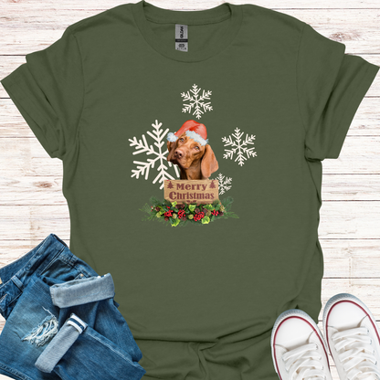 Merry Christmas Dog T-Shirt