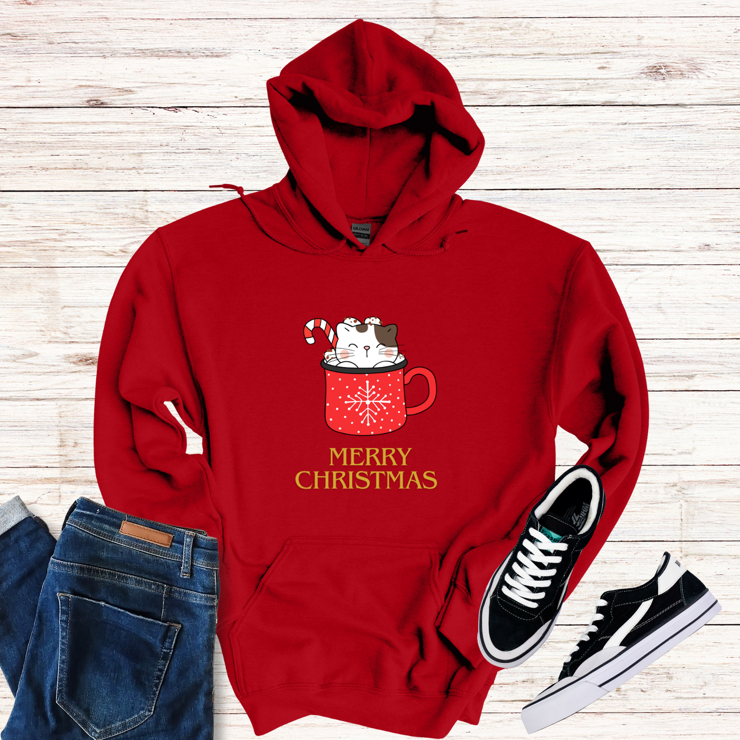 Festive Cat Hoodie