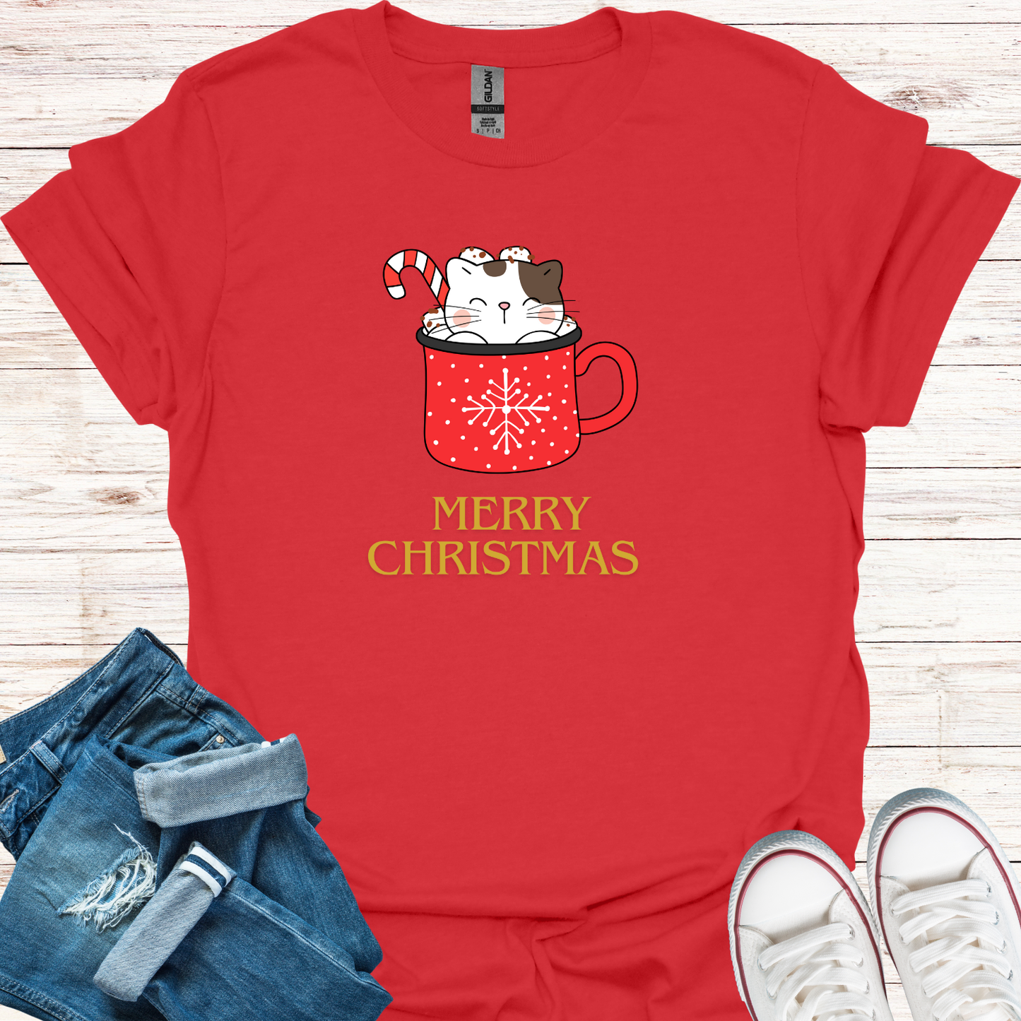 Festive Cat T-Shirt