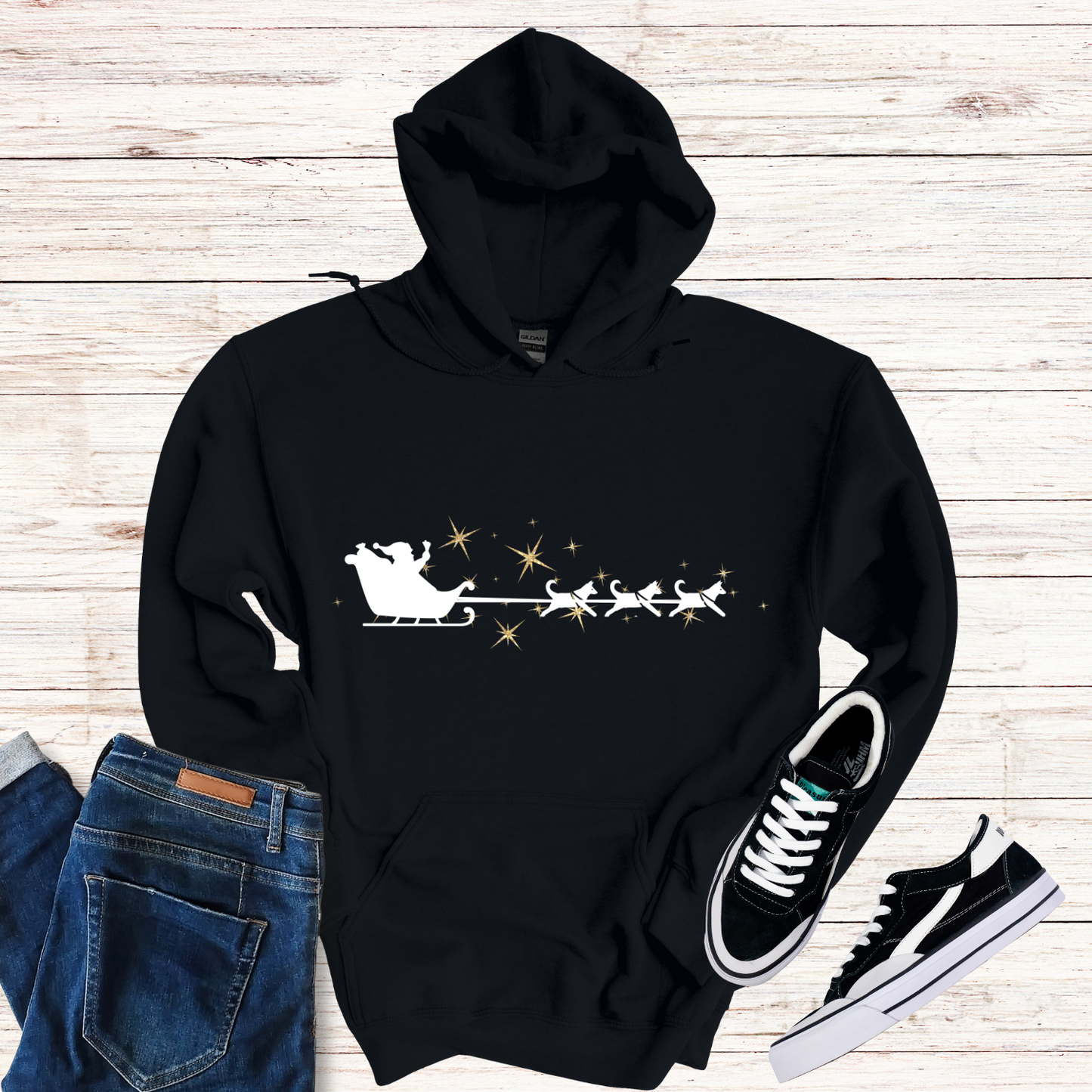 Sled Dog Christmas Hoodie