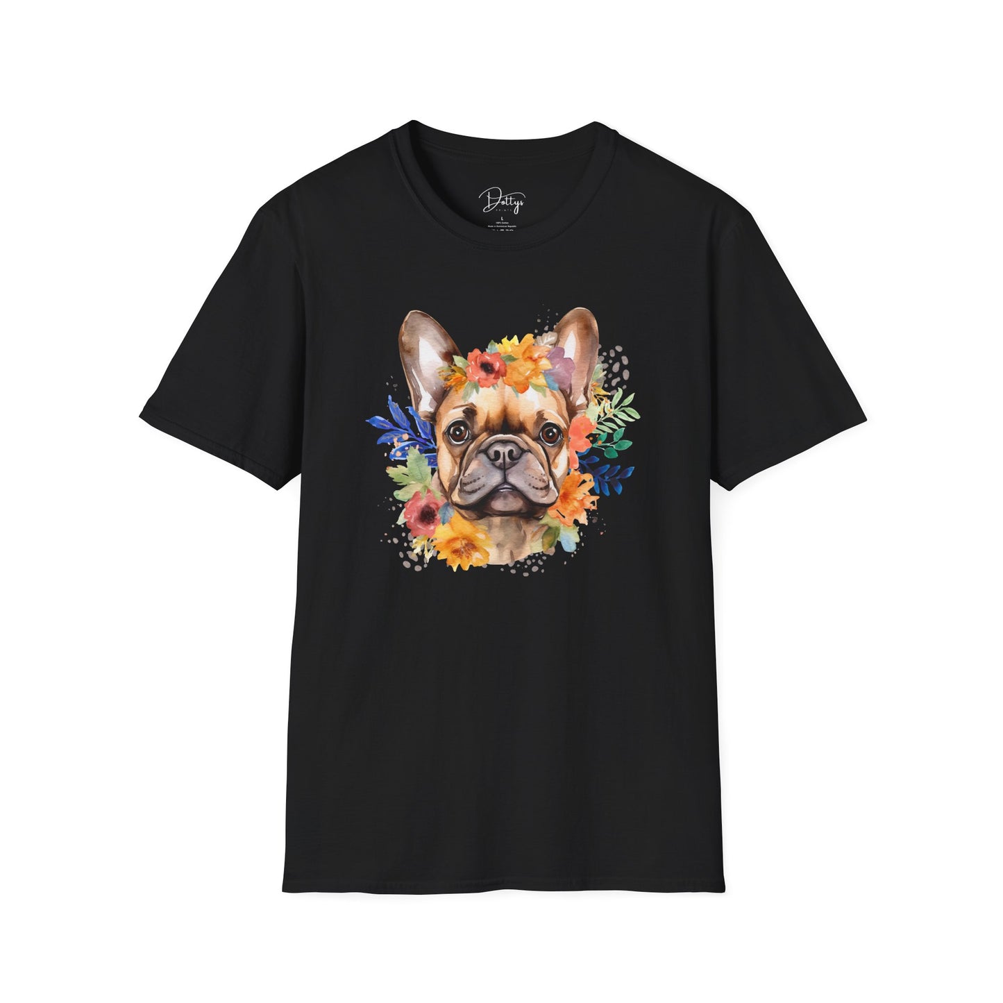 Flowery Frenchie T-Shirt