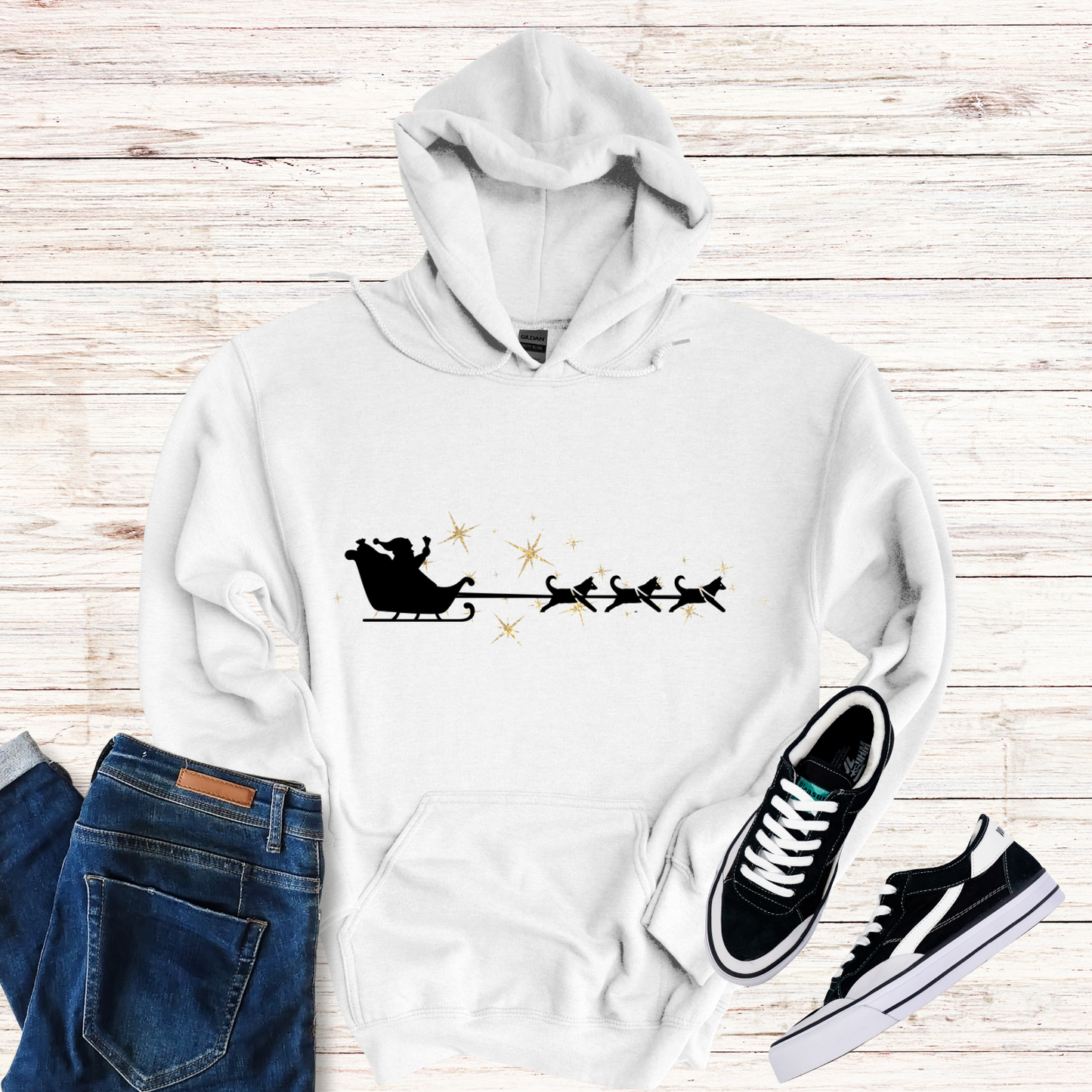 Sled Dog Christmas Hoodie