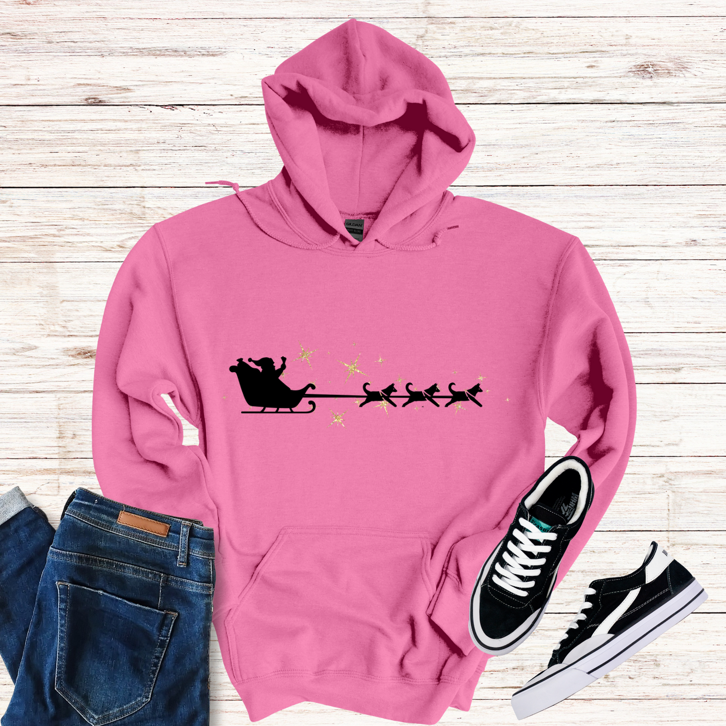 Sled Dog Christmas Hoodie