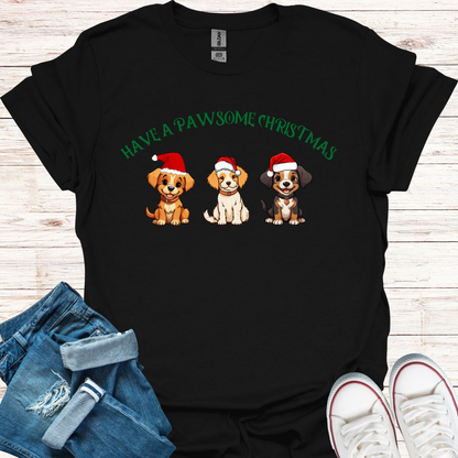 Pawsome Christmas T-Shirt