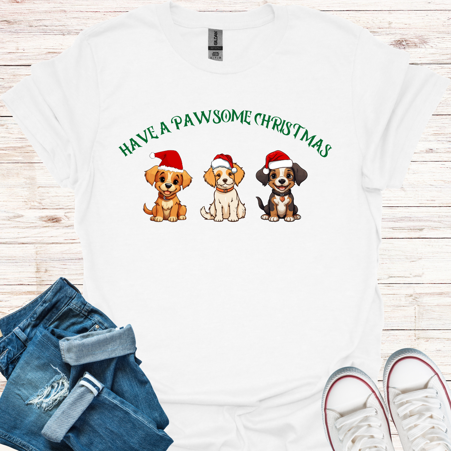 Pawsome Christmas T-Shirt