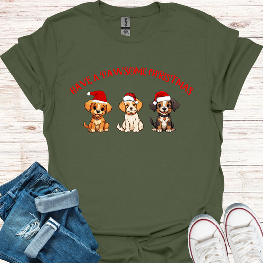 Pawsome Christmas T-Shirt