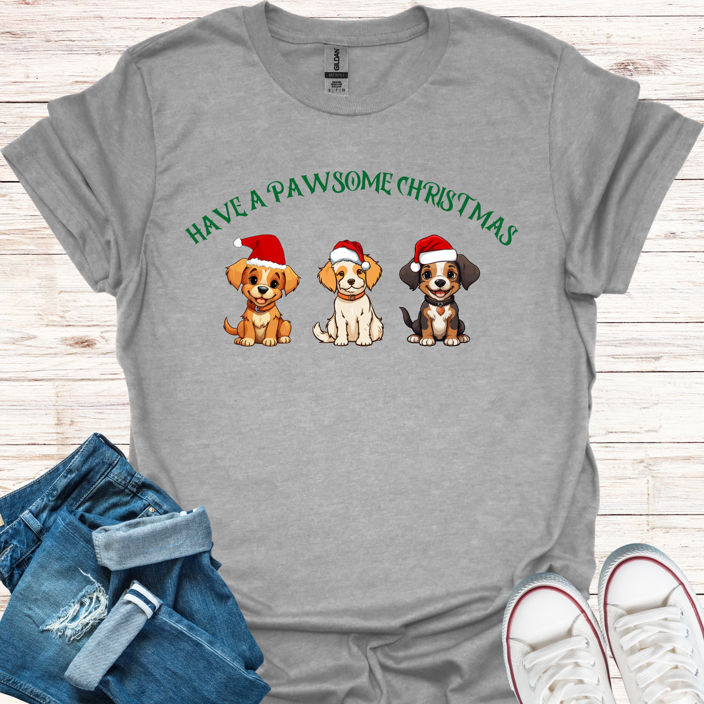 Pawsome Christmas T-Shirt