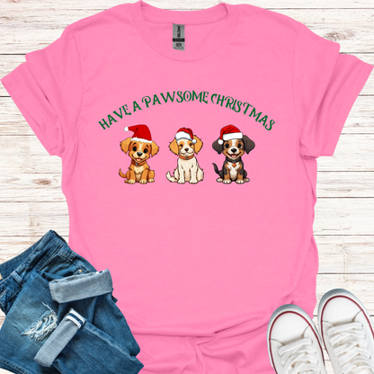 Pawsome Christmas T-Shirt