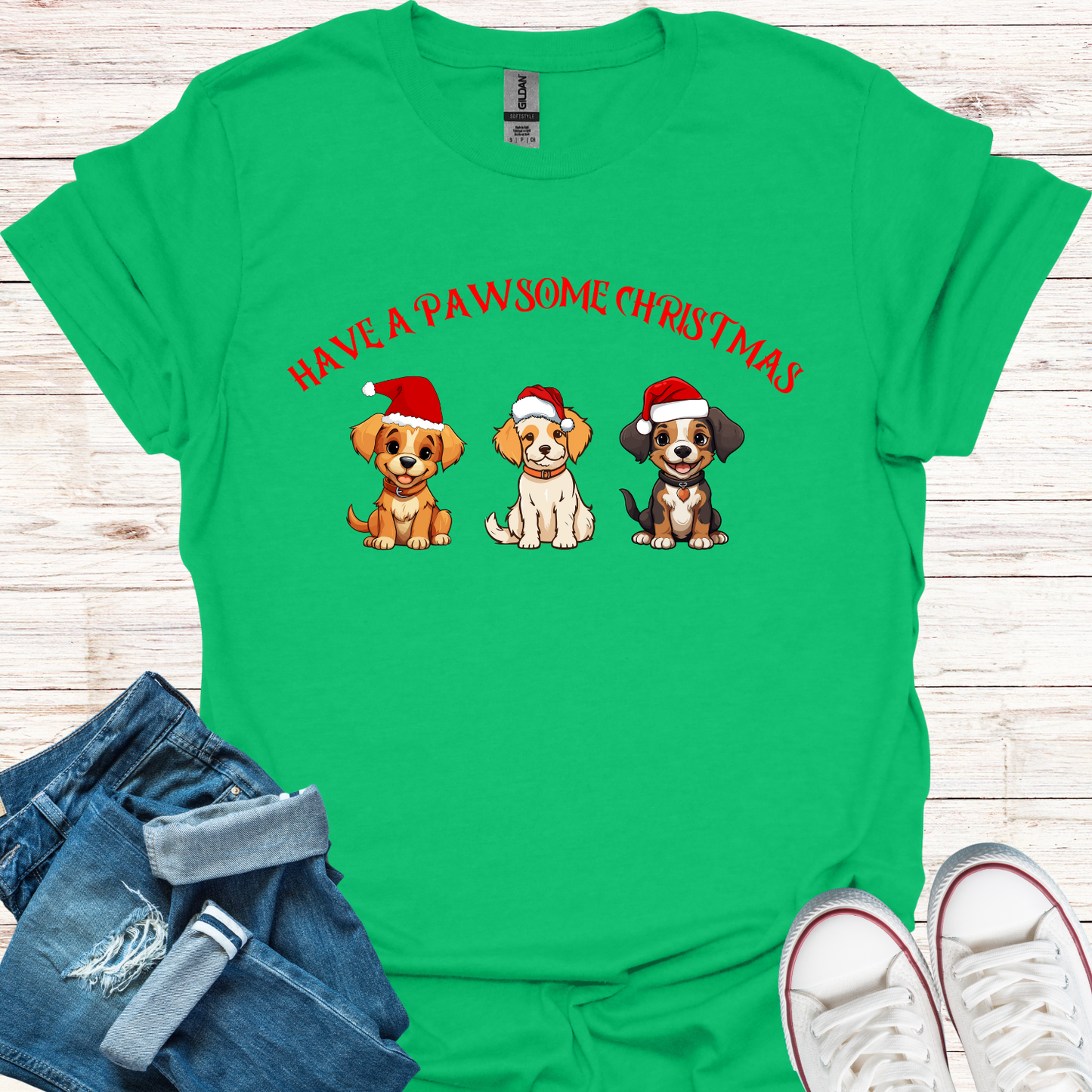 Pawsome Christmas T-Shirt