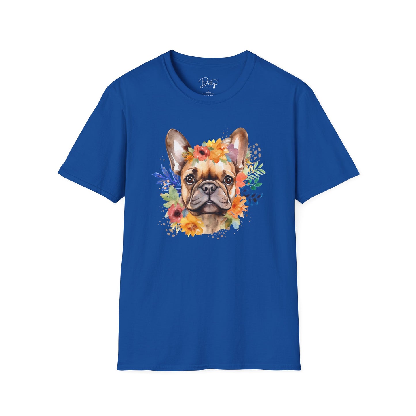 Flowery Frenchie T-Shirt