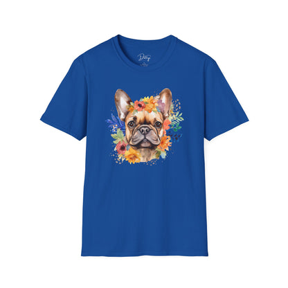 Flowery Frenchie T-Shirt