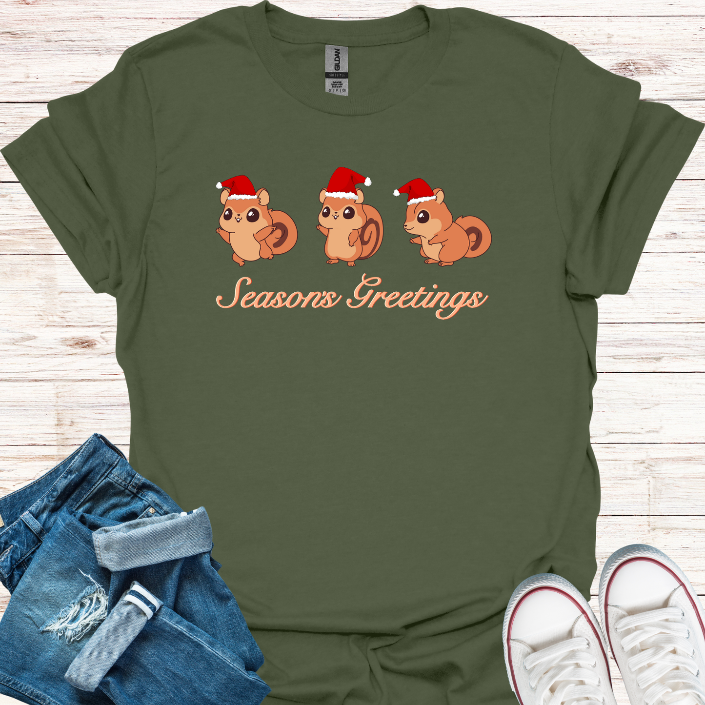 Christmas Chipmunks T-Shirt