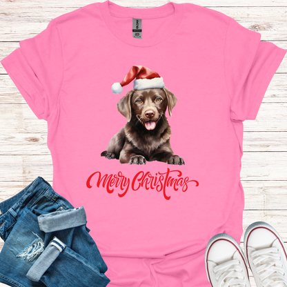 Chocolate Labrador Christmas T-Shirt