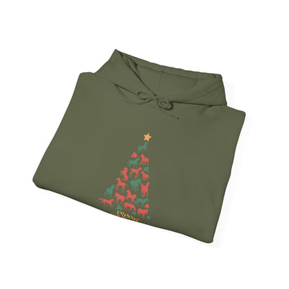 Horse Christmas Tree Hoodie