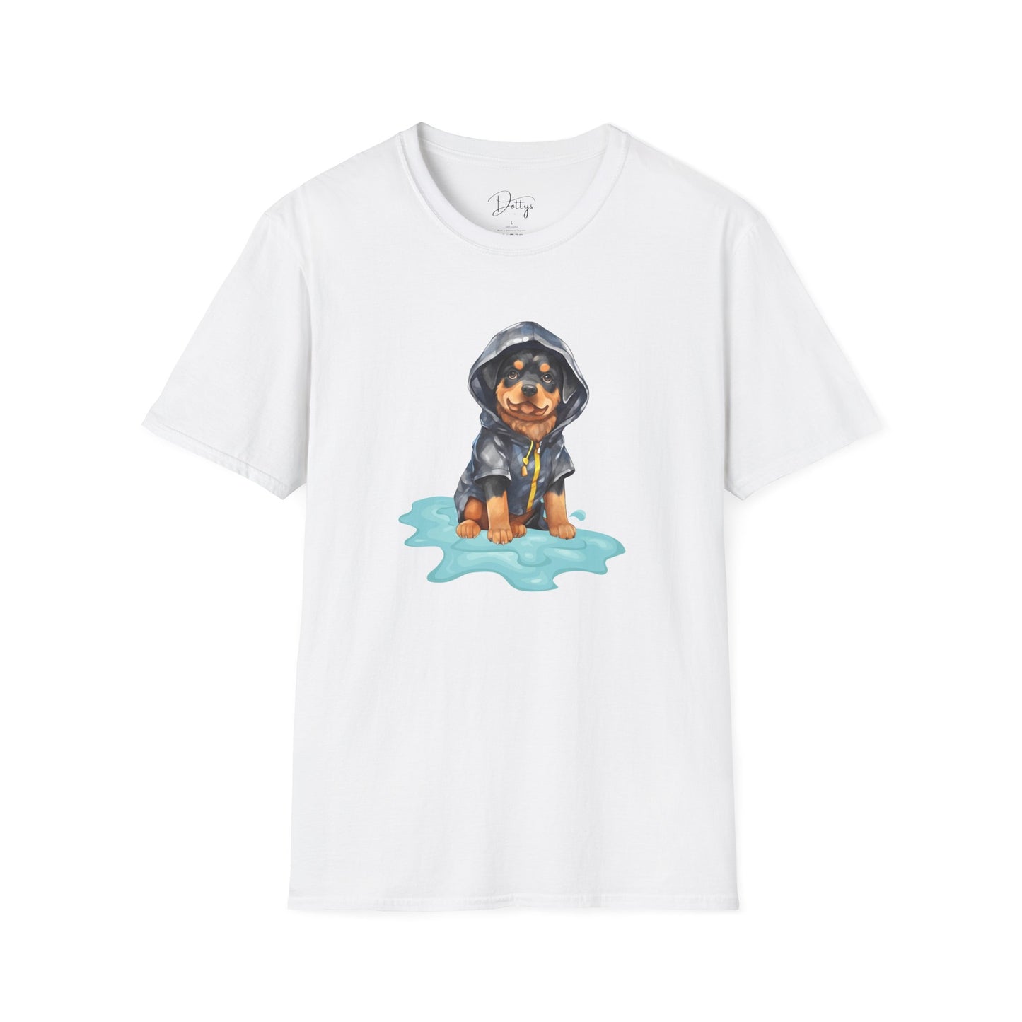 Rottweiler In A Raincoat T-Shirt