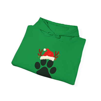 Christmas Paw Print Hoodie