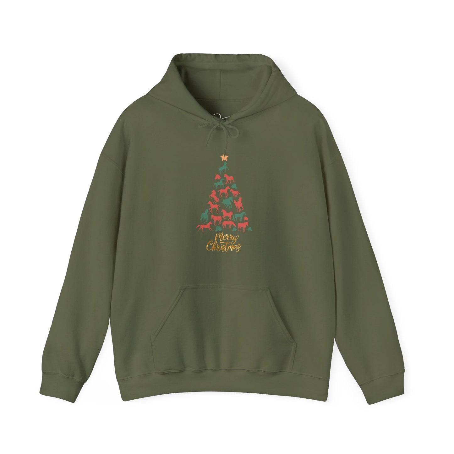 Horse Christmas Tree Hoodie