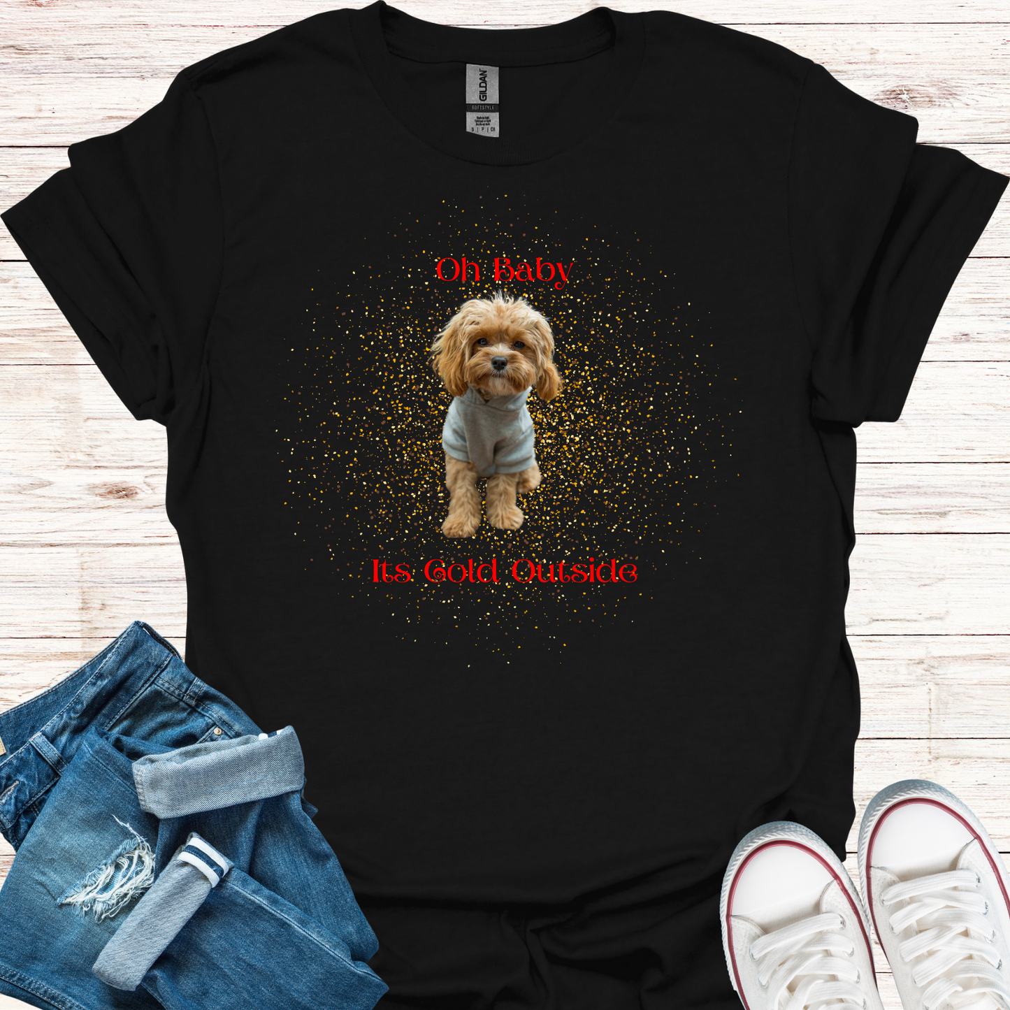 Oh Baby Its Cold Outside Dog T-Shirt