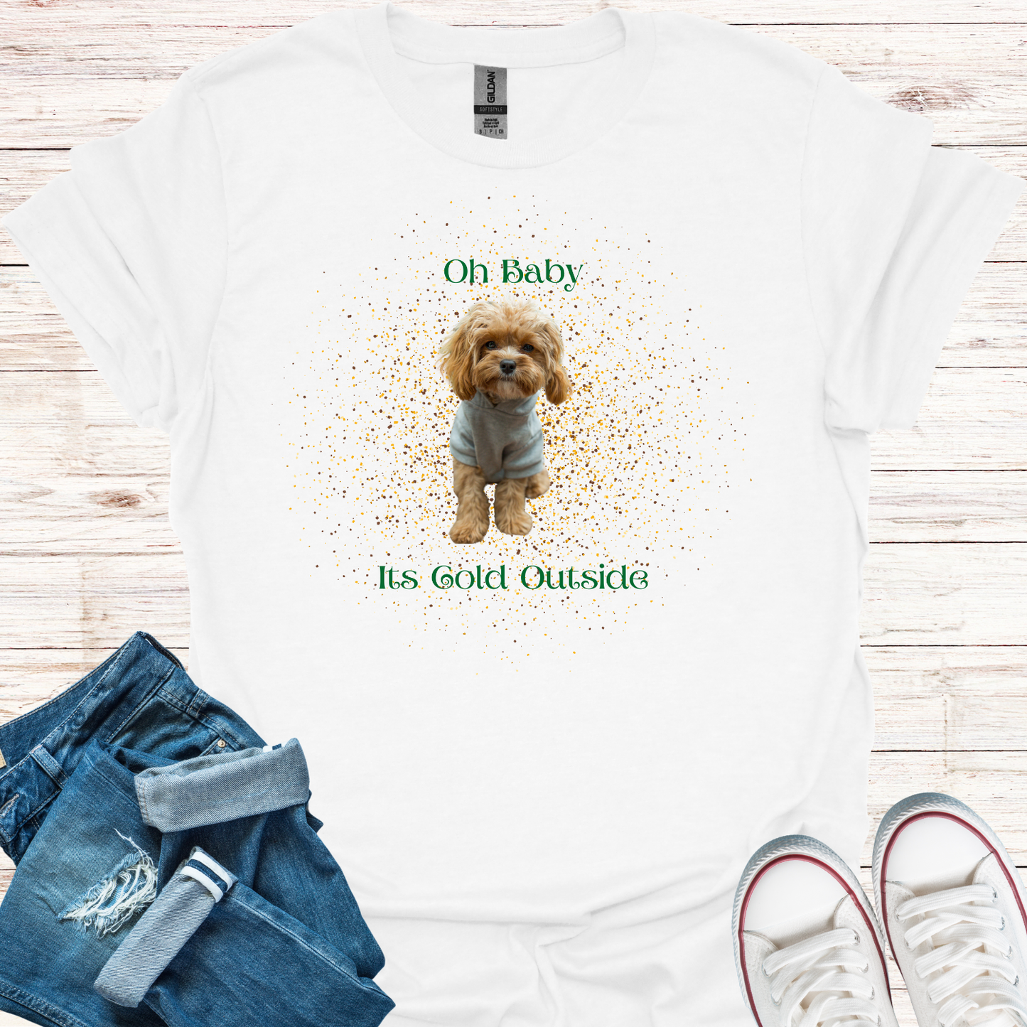 Oh Baby Its Cold Outside Dog T-Shirt