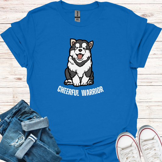 Cheerful Warrior Malamute T-Shirt