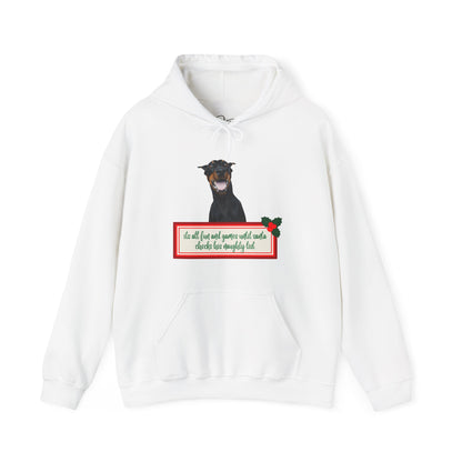 Dobermann Naughty List Christmas Hoodie