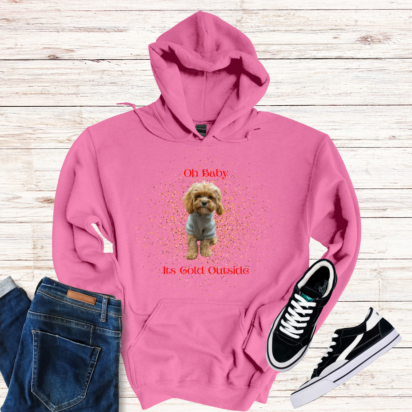 Oh Baby Its Cold Outside Dog Hoodie