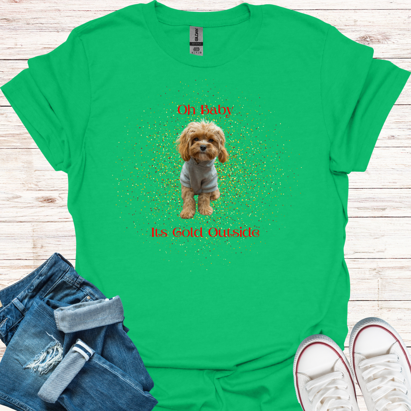 Oh Baby Its Cold Outside Dog T-Shirt