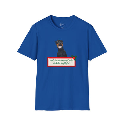 Dobermann Naught List Christmas T-Shirt