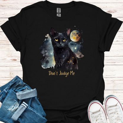 Don't Judge Me Cat T-Shirt