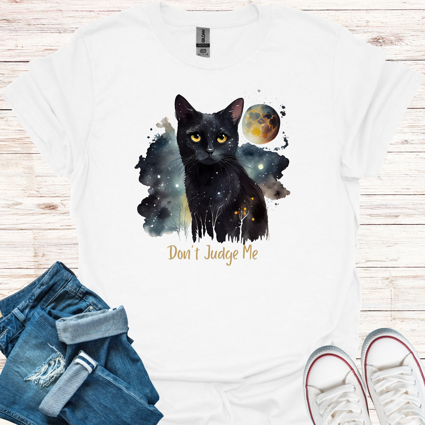 Don't Judge Me Cat T-Shirt