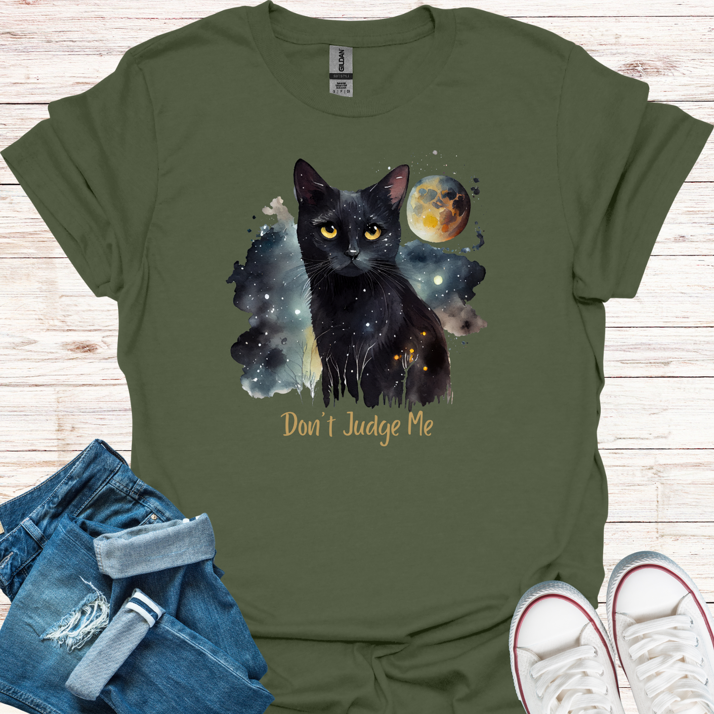 Don't Judge Me Cat T-Shirt