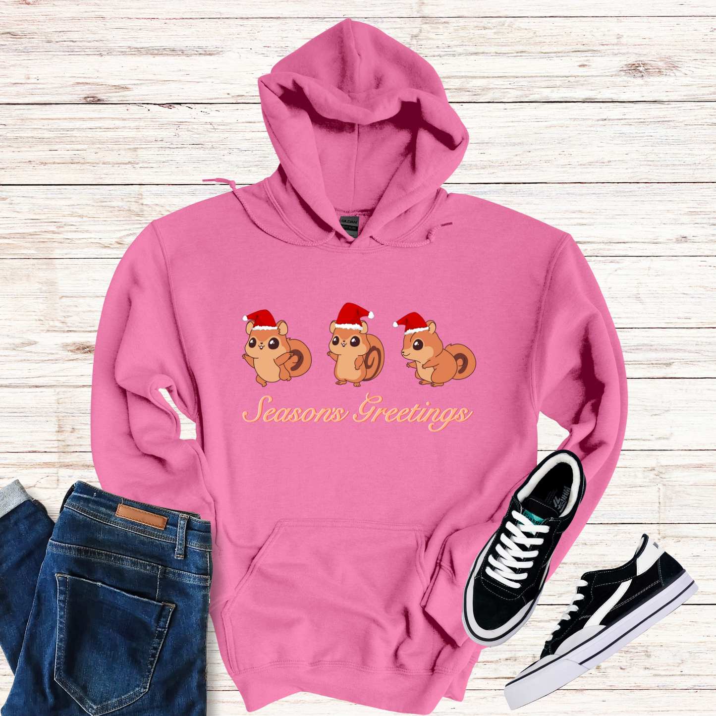 Christmas Chipmunks Hoodie