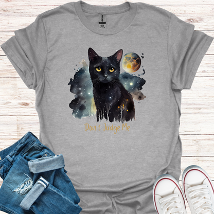 Don't Judge Me Cat T-Shirt