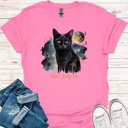 Don't Judge Me Cat T-Shirt