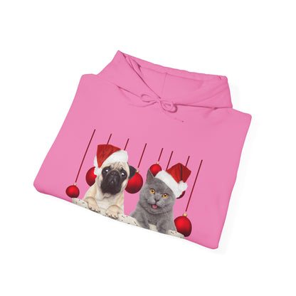 Dog And Cat Christmas Bauble Hoodie