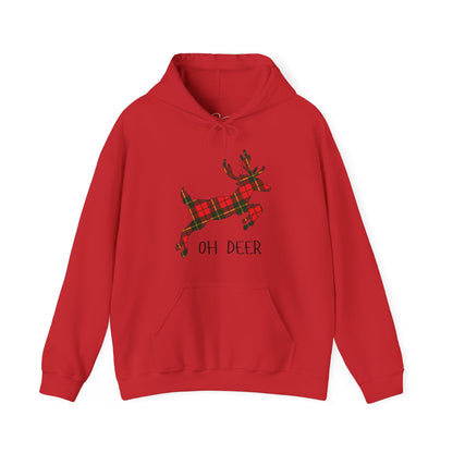 Tartan Oh Deer Christmas Hoodie