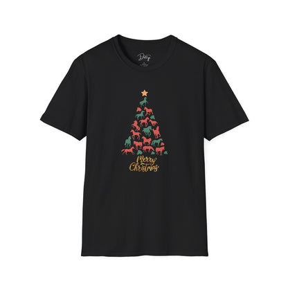 Horse Christmas Tree T-Shirt