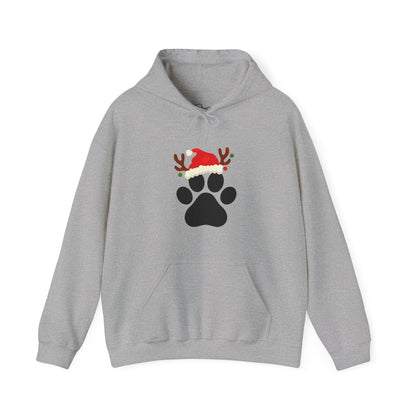 Christmas Paw Print Hoodie