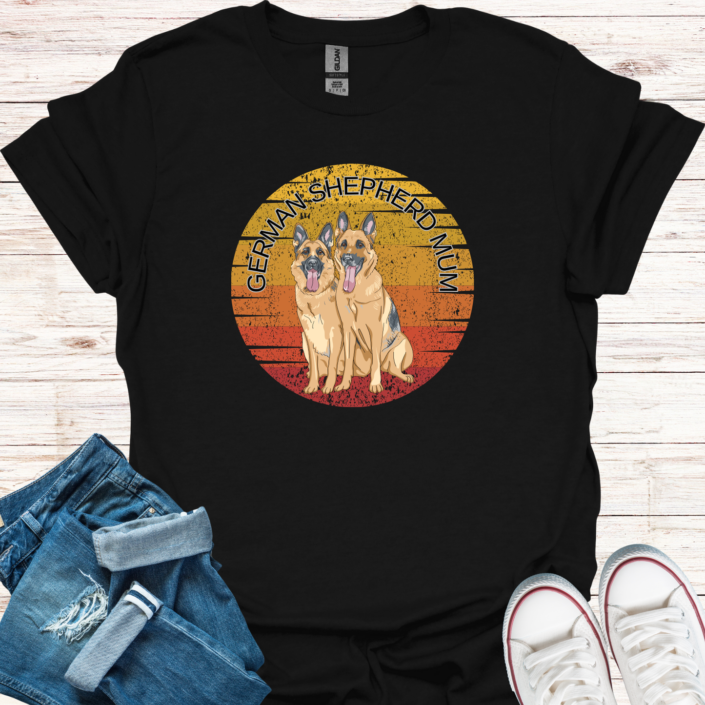 German Shepherd Mum T-Shirt