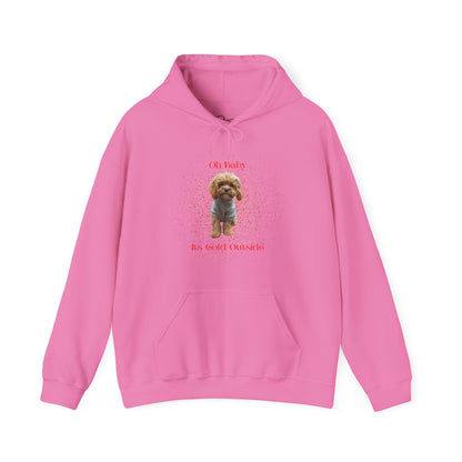 Oh Baby Its Cold Outside Dog Hoodie